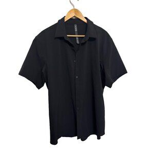 Lululemon Black Casual Short Sleeve Button Down Shirt